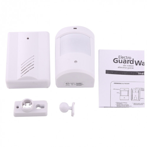 YF-0155 Good Safe Wireless Electro Guard Watch Kit de système de détection à distance pour le bureau à domicile, 1 x récepteur + 1 x détecteur SH1163958-013