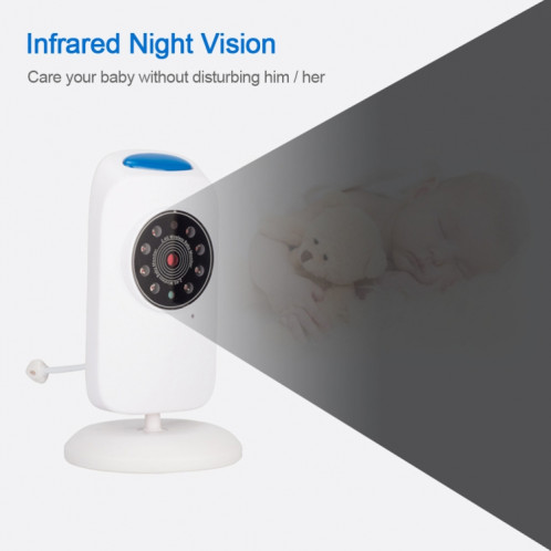 WLSES GB101 Moniteur pour bébé avec caméra de surveillance sans fil 2,4 pouces, SH601C1376-016