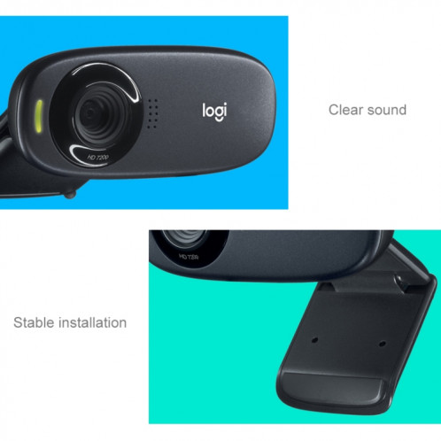 Logitech HD Webcam C310 Appel vidéo HD 720p simple et clair (noir) SL667B364-07