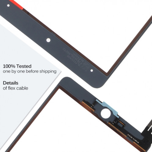 Écran tactile pour iPad Mini 5 (2019) / A2124 / A2126 / A2133 (noir) SH085B720-05