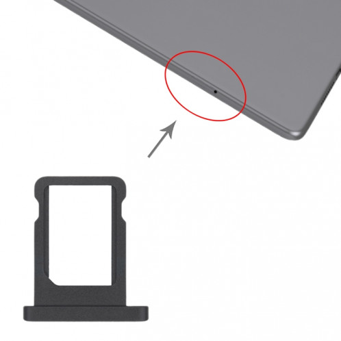 Plateau de carte SIM pour iPad Mini (2019) / Mini 5 A2124 A2125 A2126 A2133 (Noir) SH101B1390-02