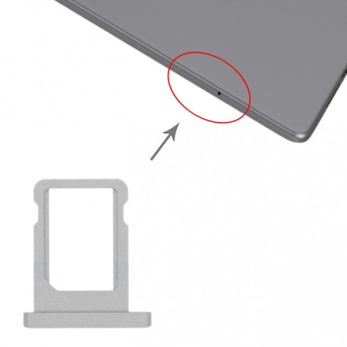 Plateau de carte SIM pour iPad Mini (2019) / Mini 5 A2124 A2125 A2126 A2133 (gris) SH101H1374-02