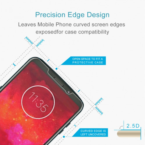 Film en verre trempé 0.26mm 9H 2.5D pour Motorola Moto Z3 Play SD567A1896-09