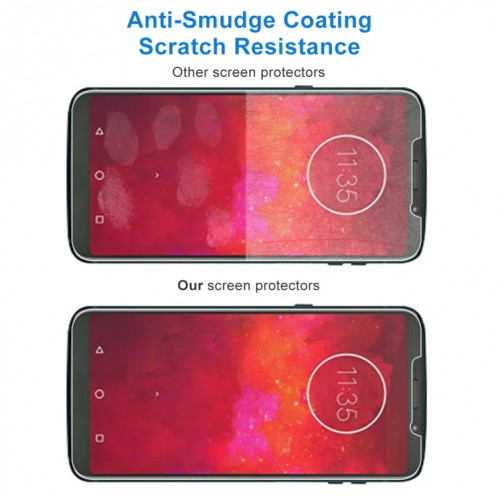 Film en verre trempé 0.26mm 9H 2.5D pour Motorola Moto Z3 Play SD567A1896-09