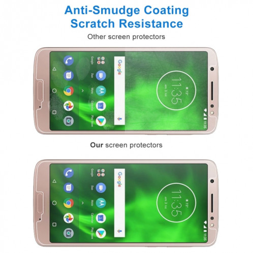 Film en verre trempé 0.26mm 9H 2.5D pour Motorola Moto G6 SD568A1226-09