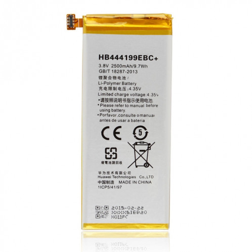 Batterie au lithium-polymère 2500mAh HB444199EBC pour Huawei Honor 4C / C8818 / CHM-UL00 / CHM-TL00H / CHM-CL00 SH0113332-05