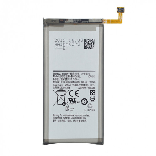 Batterie Li-ion Polymère EB-BG973ABU pour Samsung Galaxy S10 SM-G973 SH03031235-04