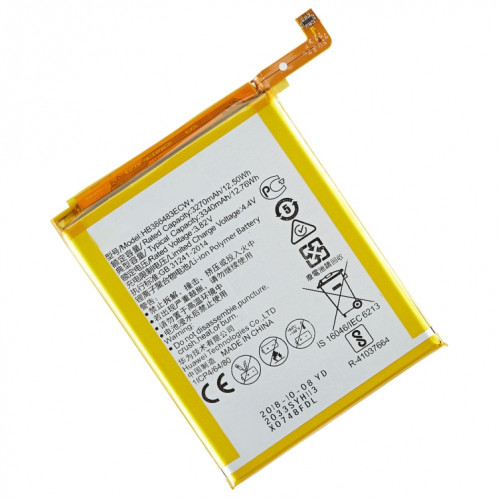 3340MAH HB386483ECW LI-POLYMER DE REMPLACEMENT DE BATTERIE POUR HUAWEI G9 Plus / G8 / HONNEUR 6X SH04211394-04