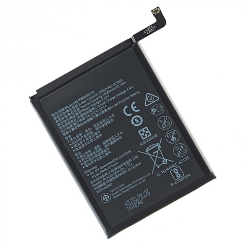 4000mAh HB406689ECW LI-POLYMER DE REMPLACEMENT DE BATTERIE POUR HUAWEI Y9 2019 / Y9 2018 / Y7 2019 / Y9 Prime (2019) / Mate 9 / Mate 9 Pro / Honor 8c SH04251561-04