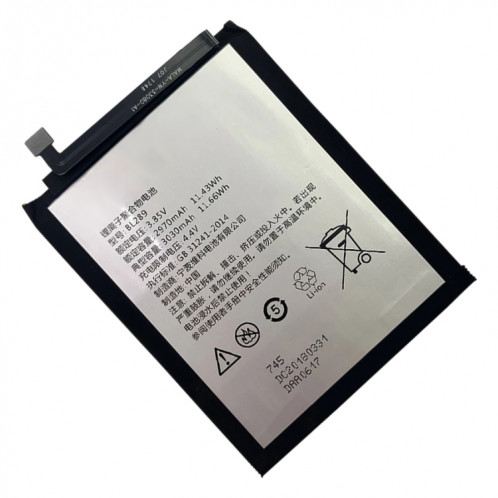 3030MAH BL289 LI-POLYMER Batterie pour Lenovo K5 Play L38011 SH04561414-03