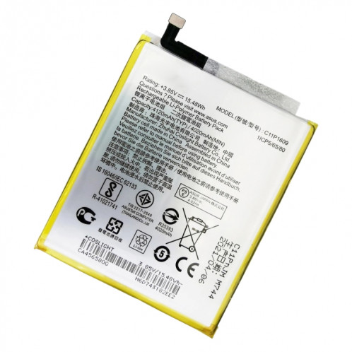 4020MAH C11P1609 LI-POLYMER BATTERIE POUR ASUS ZENFONE 3 MAX ZC553KL SH0476727-03