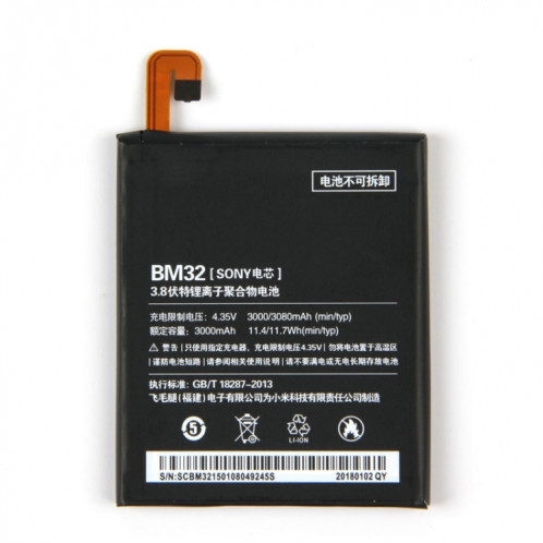 Batterie Li-Polymère BM32 3000mAh pour Xiaomi Mi 4 SH12191272-03