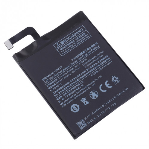 Batterie Li-Polymère BM39 3250mAh pour Xiaomi Mi 6 SH1222881-03