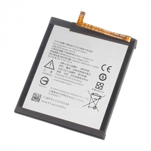 Batterie Li-ion Polymère HE316 pour Nokia 6 TA-1000 TA-1003 SH23131370-04