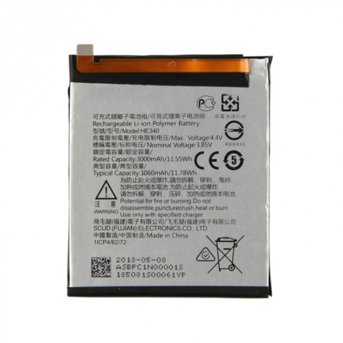 Batterie Li-ion Polymère HE340 pour Nokia 7 SH2319883-04