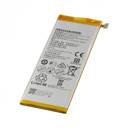 Batteries pour Huawei, Batterie Li-ion polymère HB4242B4EBW pour Huawei Honor 6 / Honor 4X SH23221456-04