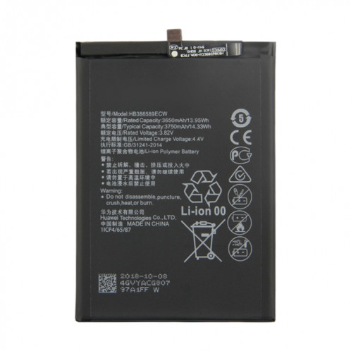 Batterie Li-ion polymère HB386589ECW pour Huawei Honor 8X / P10 Plus / Mate20 Lite / Nova 3 / Honor Play / Nova 4 SH232627-04