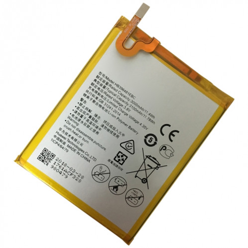 Batterie polymère Li-ion HB396481EBC pour Huawei Ascend G7 Plus / Honor 5X / G8 / G8X / RIO L03-UL00TL00AL00 SH2329313-04