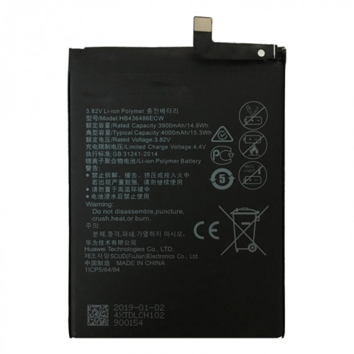 Batterie polymère Li-ion HB436486ECW pour Huawei Mate 10 / Mate 10 Pro / Mate 10 Lite / P20 Pro / P30 Pro SH2334142-04