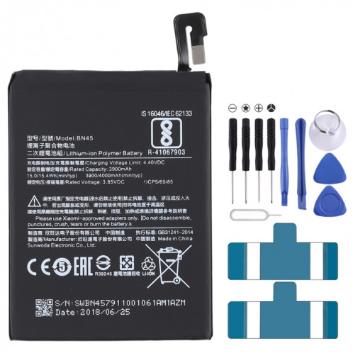 Batterie Li-Polymer BN45 3900mAh pour Xiaomi Redmi Note 5 SH3546897-05