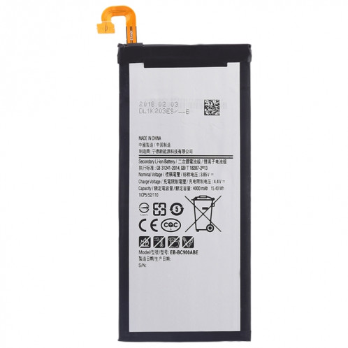 Batterie Li-Polymère 4000mAh pour Galaxy C9 SH35621587-04