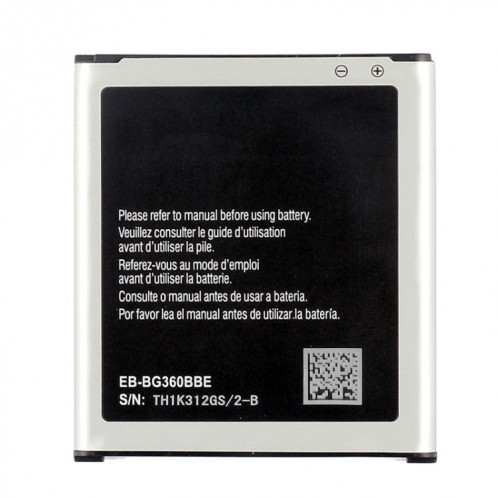 Batterie Li-ion rechargeable 2000mAh EB-BG360CBC EB-BG360CBE EB-BG360BBE pour Galaxy Core Prime / G360 / G3608 / G3609 / G3606 SH43811800-05