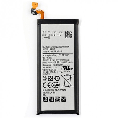 Batterie Li-Polymère EB-BN950ABE 3300mAh pour Samsung Galaxy Note 8 / N9500 / N950A / N950F / N950T / N950V SH9847484-05