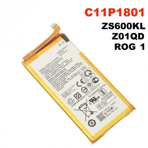 Batterie Li-ion 4000mAh C11P1801 pour Téléphone Asus Rog ZS600KL Z01QD SH98701624-03
