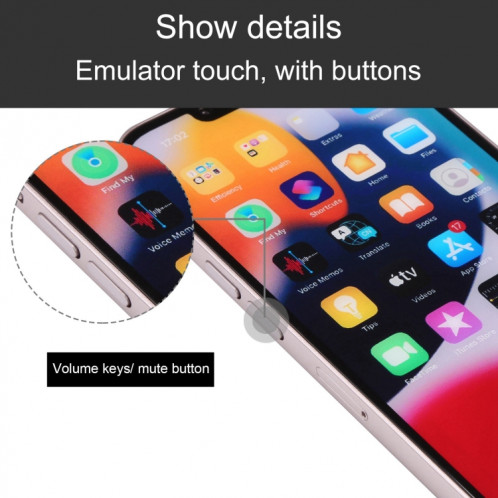 Pour iPhone 13 écran couleur faux modèle d'affichage factice non fonctionnel (rose) SH086F257-06