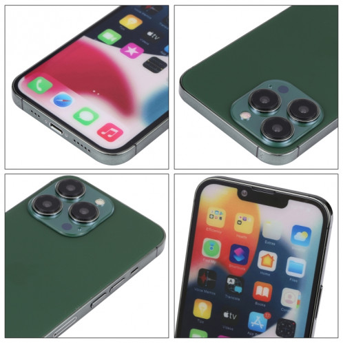Pour iPhone 13 Pro Max écran couleur faux modèle d'affichage factice non fonctionnel (vert foncé) SH88DG682-06