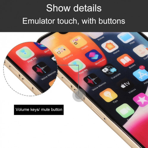 Pour iPhone 13 Pro Max écran couleur faux modèle d'affichage factice non fonctionnel (or) SH088J875-06