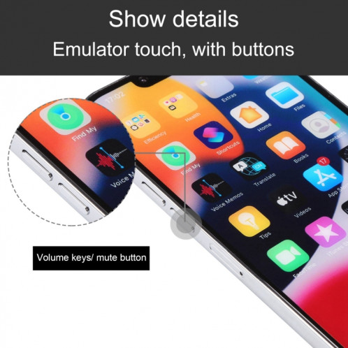 Pour iPhone 13 Pro Max écran couleur faux modèle d'affichage factice non fonctionnel (argent) SH088S280-06