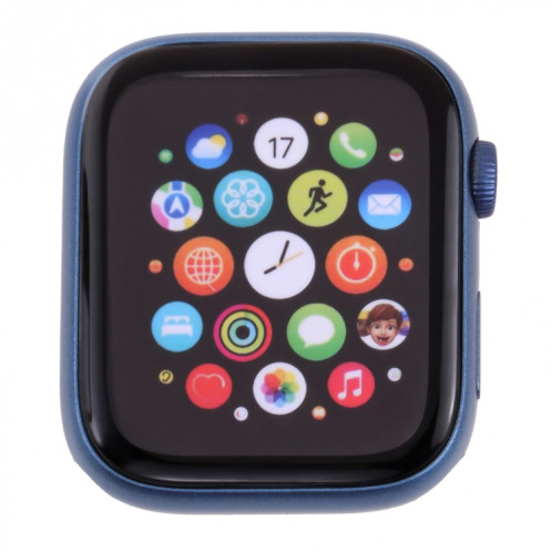 Modèle d'affichage factice d'écran non fonctionnel pour l'écran couleur pour la série Apple Watch 7 41mm, pour photographier la sangle de montre, pas de montre (bleu) SH095L1291-05