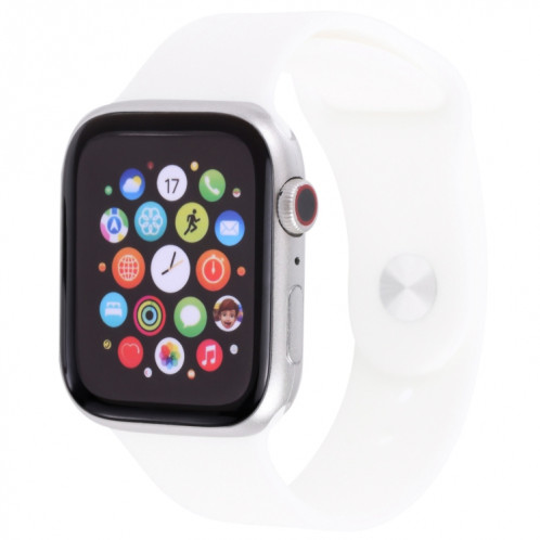 Modèle d'affichage factice d'écran non fonctionnel à l'écran de couleur pour la série Apple Watch 7 45mm, pour photographier la sangle de montre, aucune montre (argent) SH096S1536-06