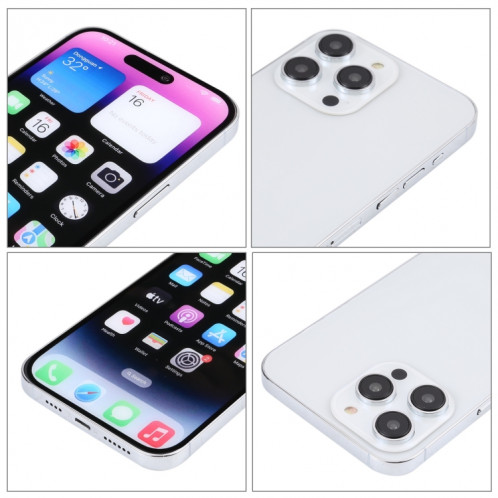 Pour iPhone 14 Pro écran couleur faux modèle d'affichage factice non fonctionnel (argent) SH109S498-07