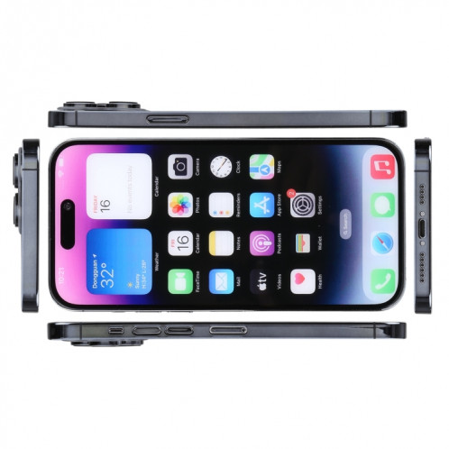 Pour iPhone 14 Pro Max écran couleur faux modèle d'affichage factice non fonctionnel (espace noir) SH10DH441-07