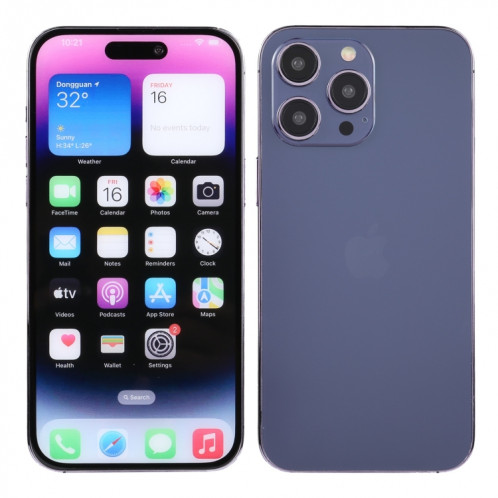 Pour iPhone 14 Pro Max écran couleur faux modèle d'affichage factice non fonctionnel (violet profond) SH10DZ150-07