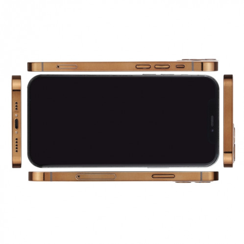 Modèle d'affichage factice faux écran noir non fonctionnel pour iPhone 12 Pro (6,1 pouces) (or) SH414J1501-07