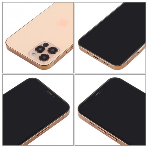 Modèle d'affichage factice faux écran noir non fonctionnel pour iPhone 12 Pro (6,1 pouces) (or) SH414J1501-07