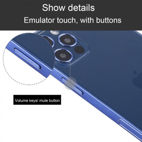 Modèle d'affichage factice factice à écran noir non fonctionnel pour iPhone 12 Pro Max (6,7 pouces) (bleu aqua) SH15AB1868-07