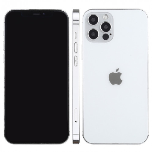 Modèle d'affichage factice factice à écran noir non fonctionnel pour iPhone 12 Pro Max (6,7 pouces) (argent) SH415W1452-07