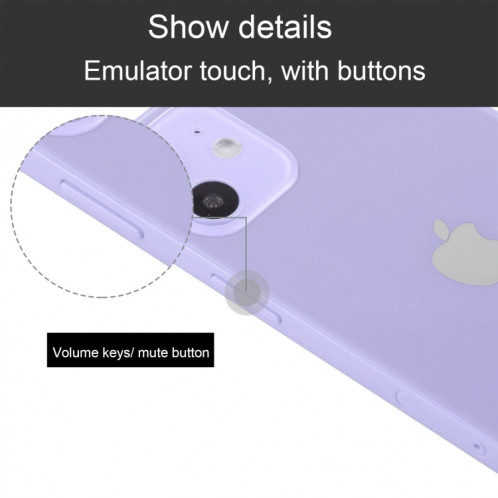 Modèle d'affichage factice non fonctionnel pour l'écran noir pour iPhone 12 mini (5,4 pouces) (violet) SH416P1381-07