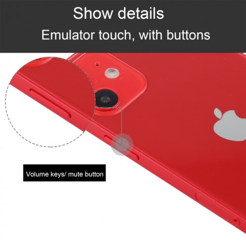 Modèle d'affichage factice factice à écran noir non fonctionnel pour iPhone 12 (6,1 pouces) (rouge) SH417R3-06