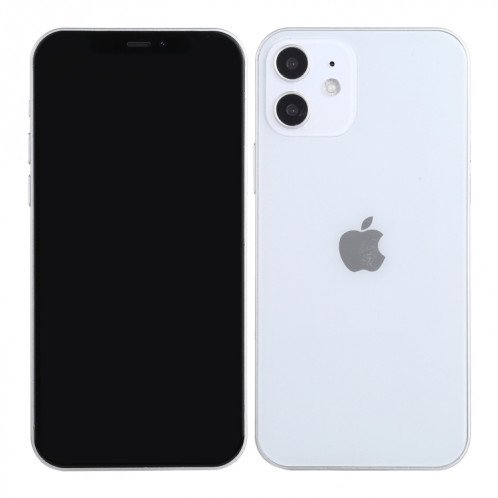 Modèle d'affichage factice factice à écran noir non fonctionnel pour iPhone 12 (6,1 pouces) (blanc) SH417W1796-06