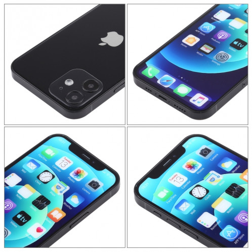 Écran couleur faux modèle d'affichage factice non fonctionnel pour iPhone 12 (6,1 pouces) (noir) SH418B1962-06