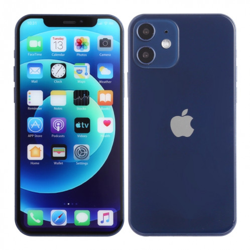 Écran couleur faux modèle d'affichage factice non fonctionnel pour iPhone 12 (6,1 pouces) (bleu) SH418L1086-06