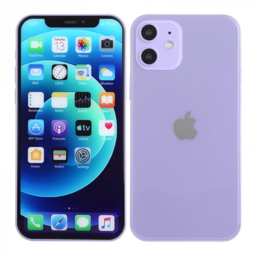 Écran couleur Modèle d'affichage factice non fonctionnel non fonctionnel pour iPhone 12 (6,1 pouces) (violet) SH418P1848-07