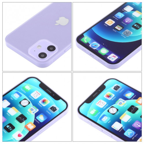 Écran couleur Modèle d'affichage factice non fonctionnel non fonctionnel pour iPhone 12 (6,1 pouces) (violet) SH418P1848-07