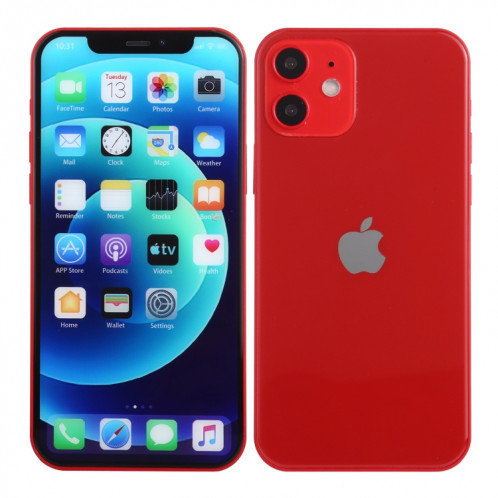 Écran couleur faux modèle d'affichage factice non fonctionnel pour iPhone 12 (6,1 pouces) (rouge) SH418R539-06