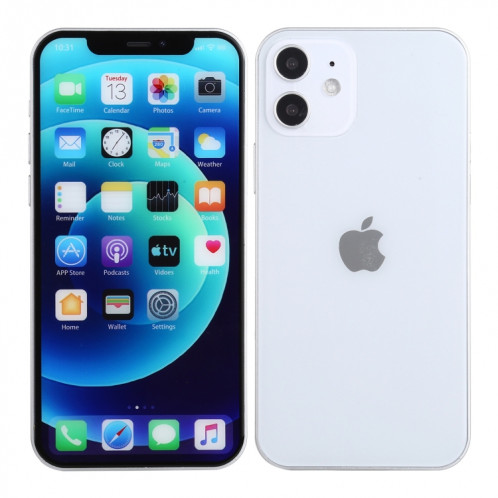 Écran couleur faux modèle d'affichage factice non fonctionnel pour iPhone 12 (6,1 pouces) (blanc) SH418W1503-06